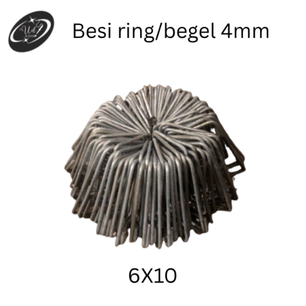 Besi cincin/ring 6x10 4mm/1 ikat