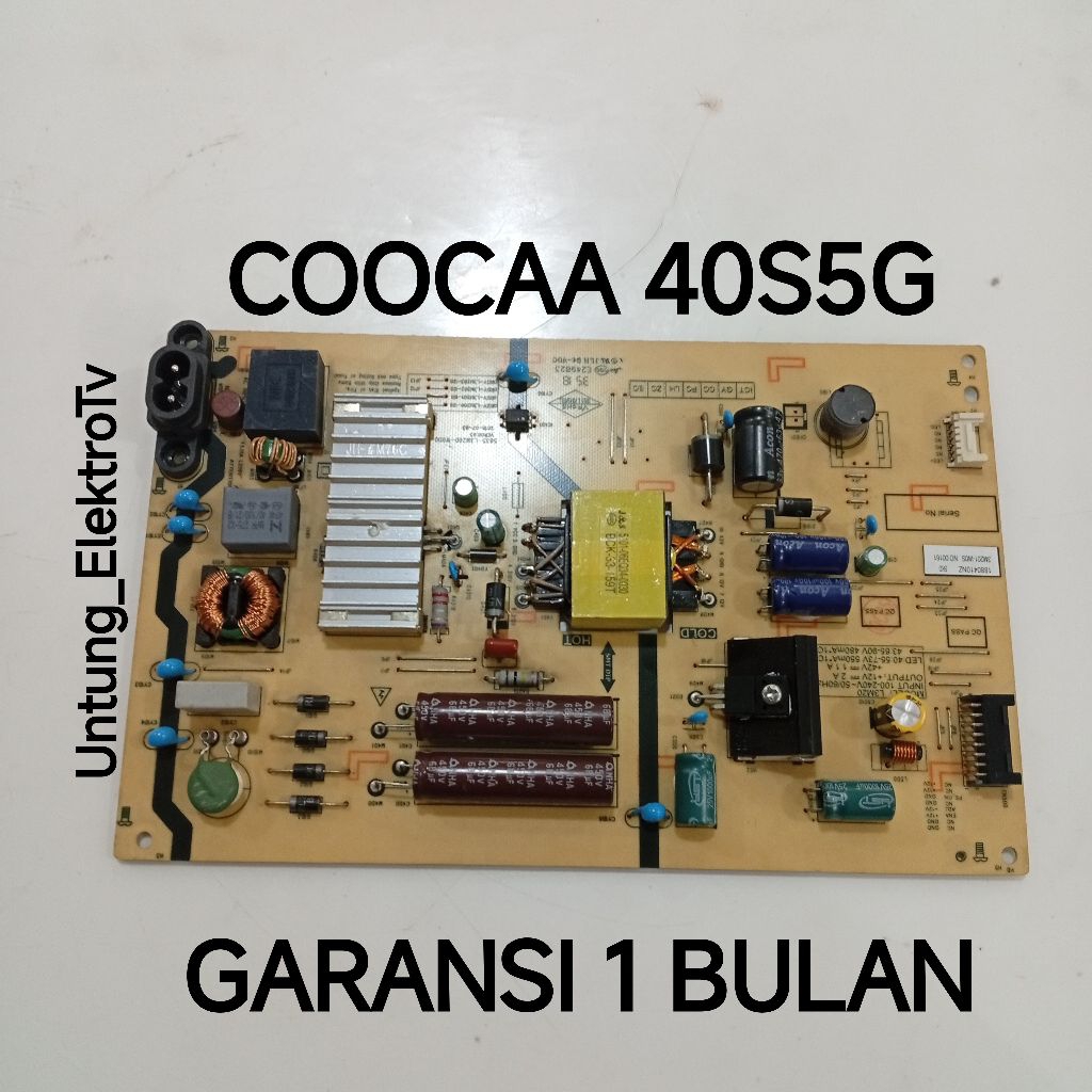 PSU POWER SUPPLY REGULATOR TV COOCAA 40S5G - PSU POWER SUPPLY REGULATOR TV COOCAA 40S5G