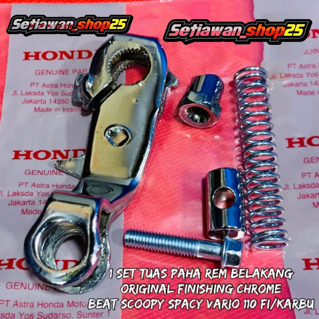 Paha tuas rem belakang chrome beat BEAT FI KARBU Scoopy Vario 110 spacy Krum CHROME