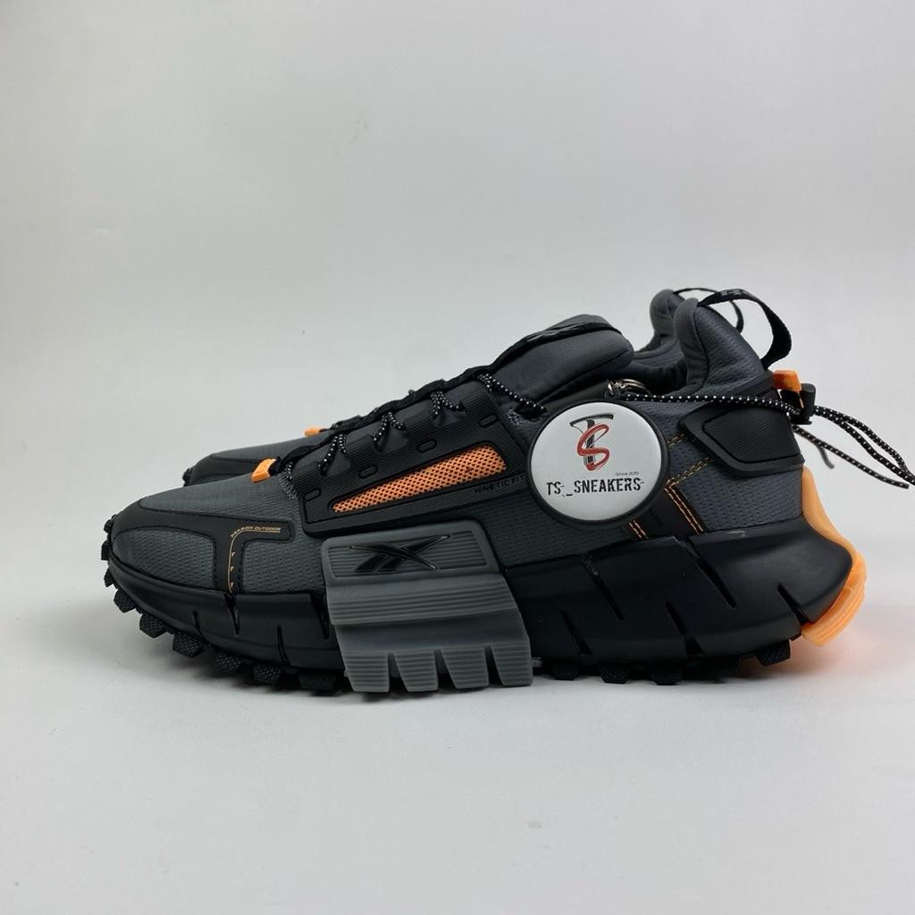 Sepatu Reebok Zig Kinetica Edge Dark Grey Orange