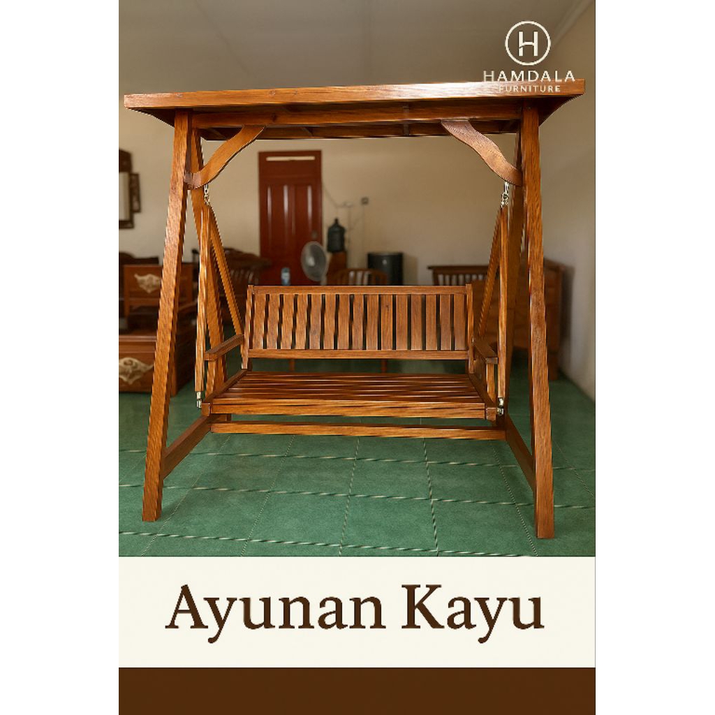 AYUNAN KAYU JATI | AYUNAN TAMAN KAYU RAMAH LINGKUNGAN