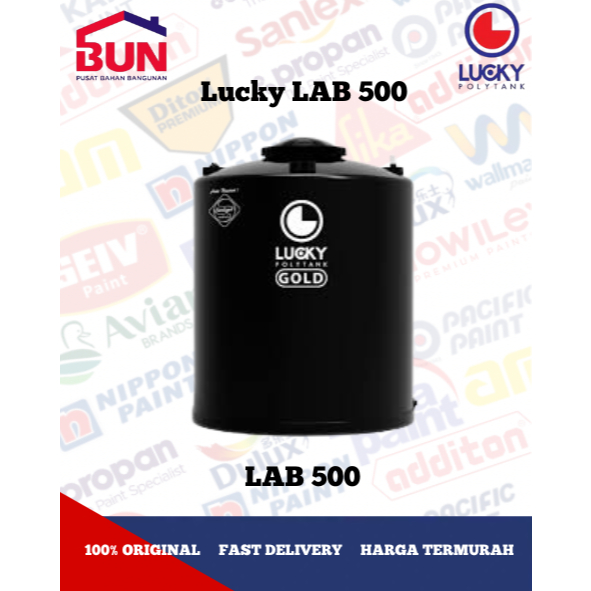 Tangki Air / Toren Air Lucky Gold Anti Bakteri 5000 Liter LAB 500