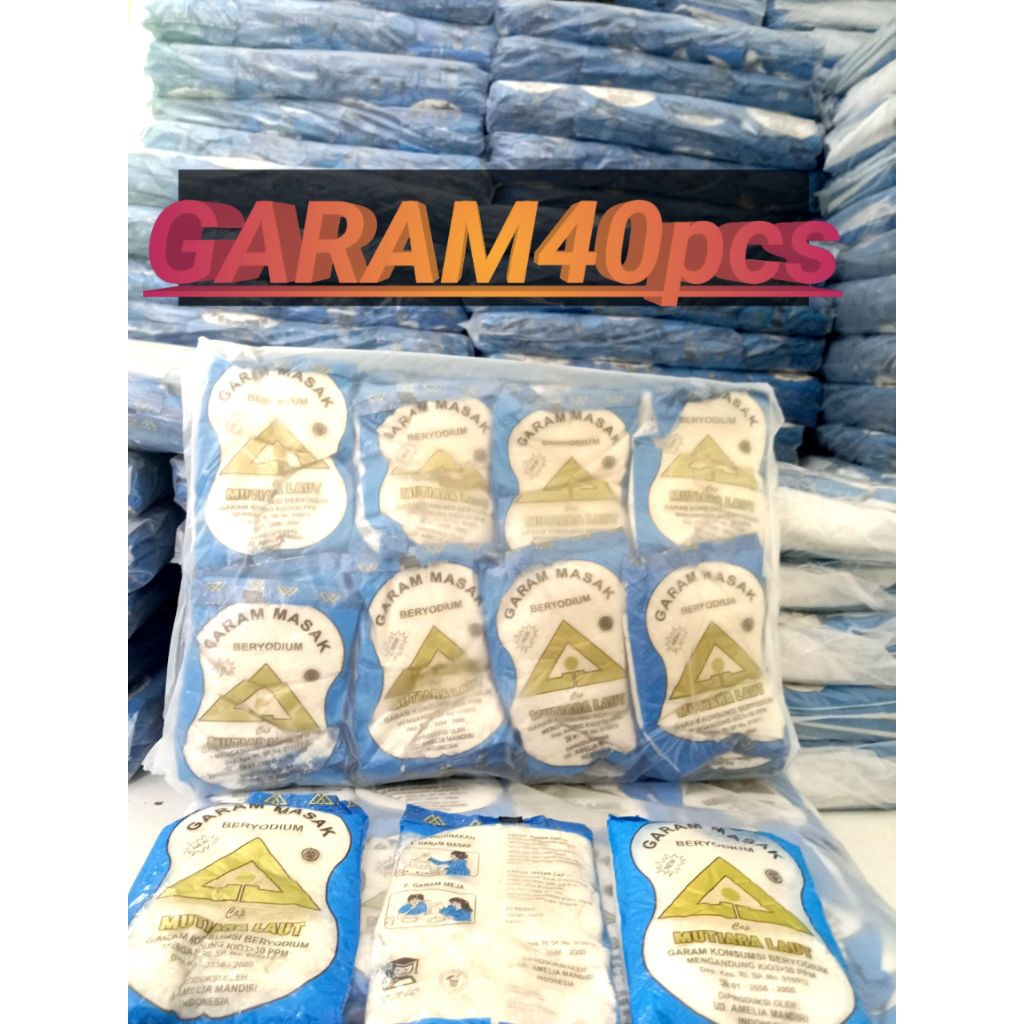 

Garam masak halus beryodium 40PCS /garam pasak dapur beryodium kemasan 100gr