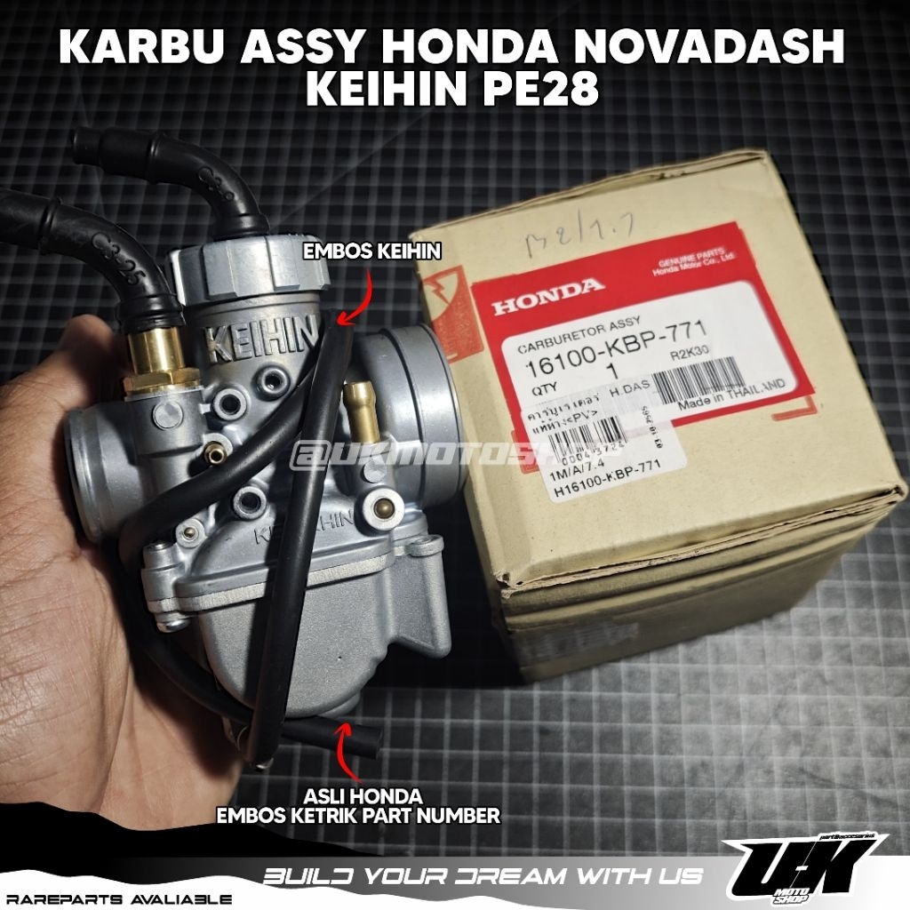 karburator honda nova dash old new asli