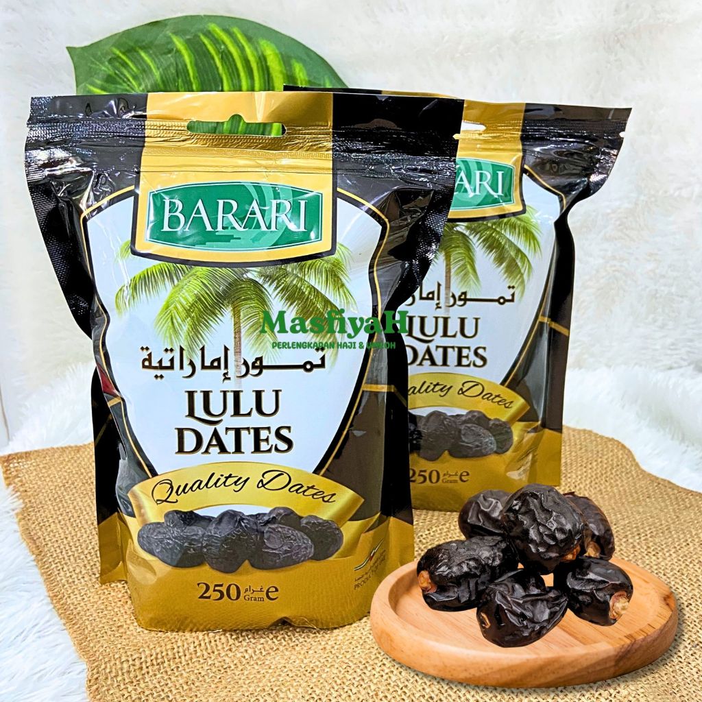 

Kurma Lulu Barari Pouch 250gr Kurma Oleh-oleh Haji dan Umrah Kurma Barari Original Kurma Uni Emirate Arab Premium Dates High Quality