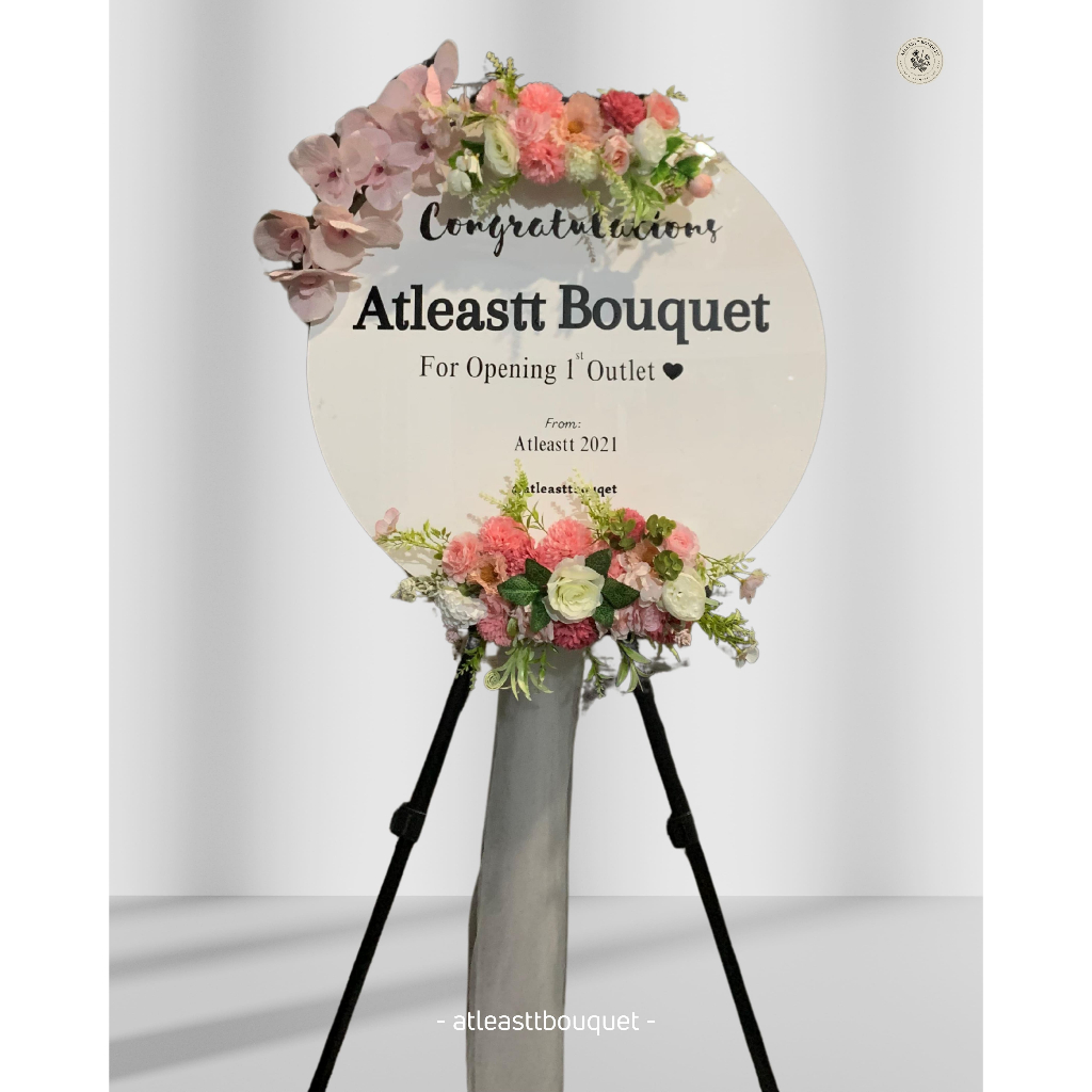 Papan Bunga Ucapan Akrilik Murah