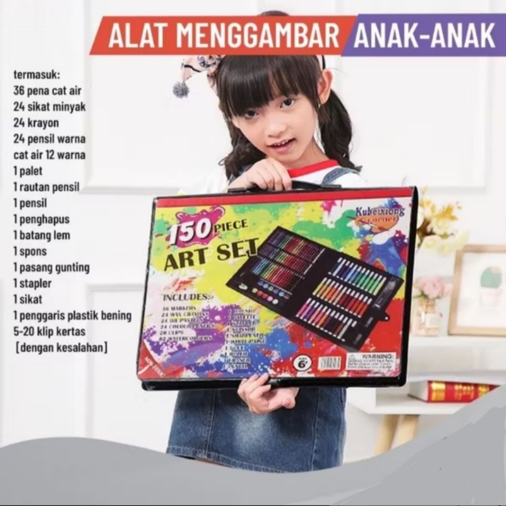 

Crayon Pensil Warna 150pcs / Bright Crown Pensil Warna Crayon Set Isi 150pcs/ Set Crayon Warna Untuk Menggambar