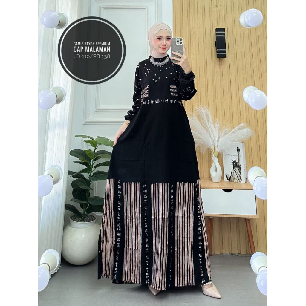 Gamis Rayon gamis kaftan wanita gamis rayon malaman gamis wanita kekinian baju santai dastsr kekinia