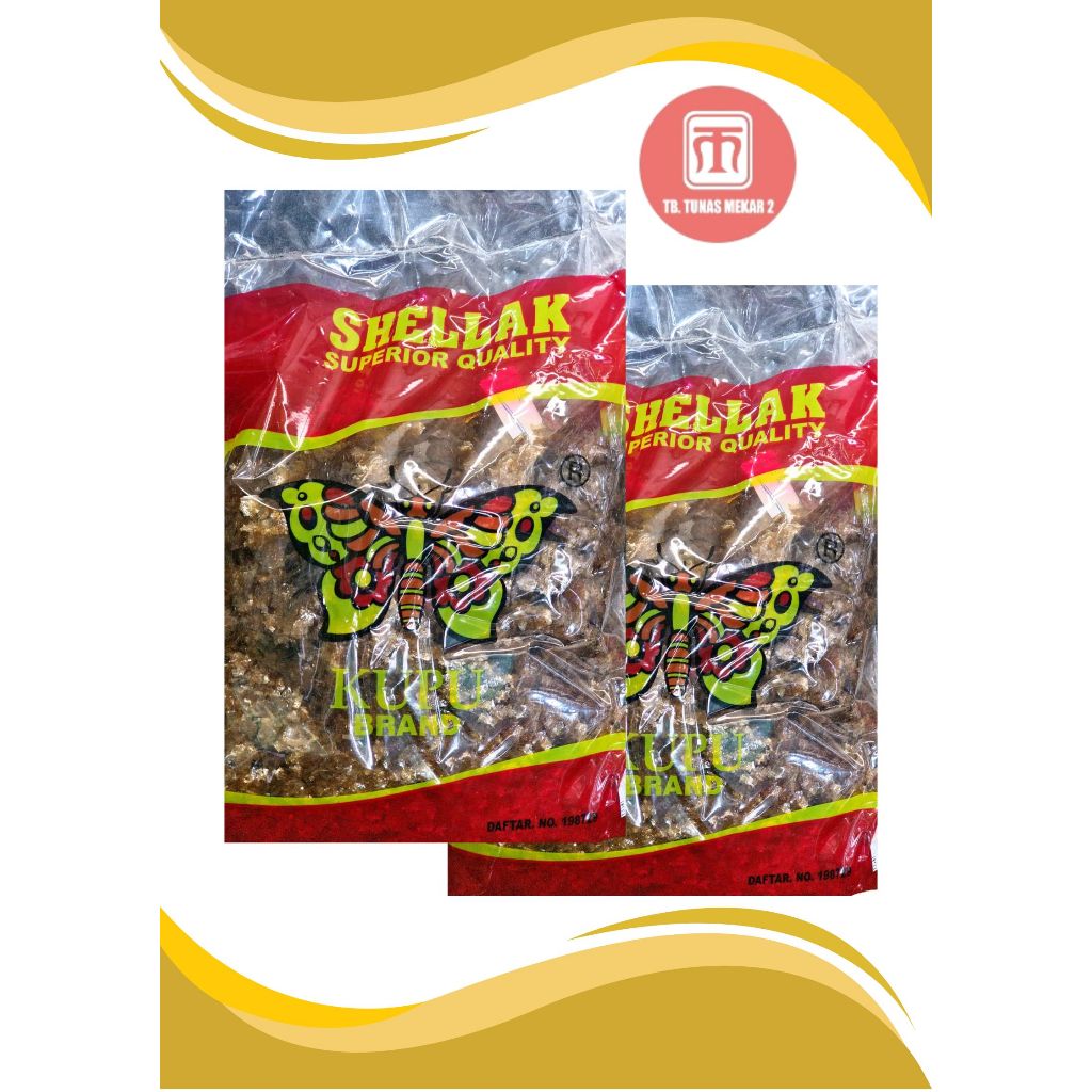 Serlak Sirlak Shellac Shellak Sherlak KUPU Plitur Emping 500gr