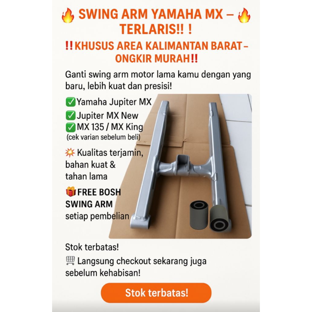 sasis swing arm motor yamaha mx old mx new mx king