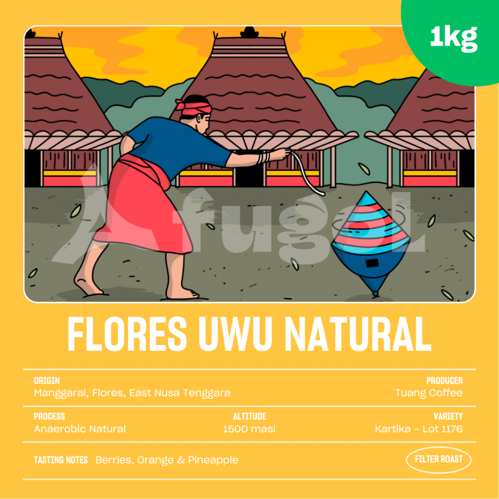 

Biji Kopi Arabika FLORES UWU ANAEROBIC NATURAL (1 KG) Specialty Arabica Coffee