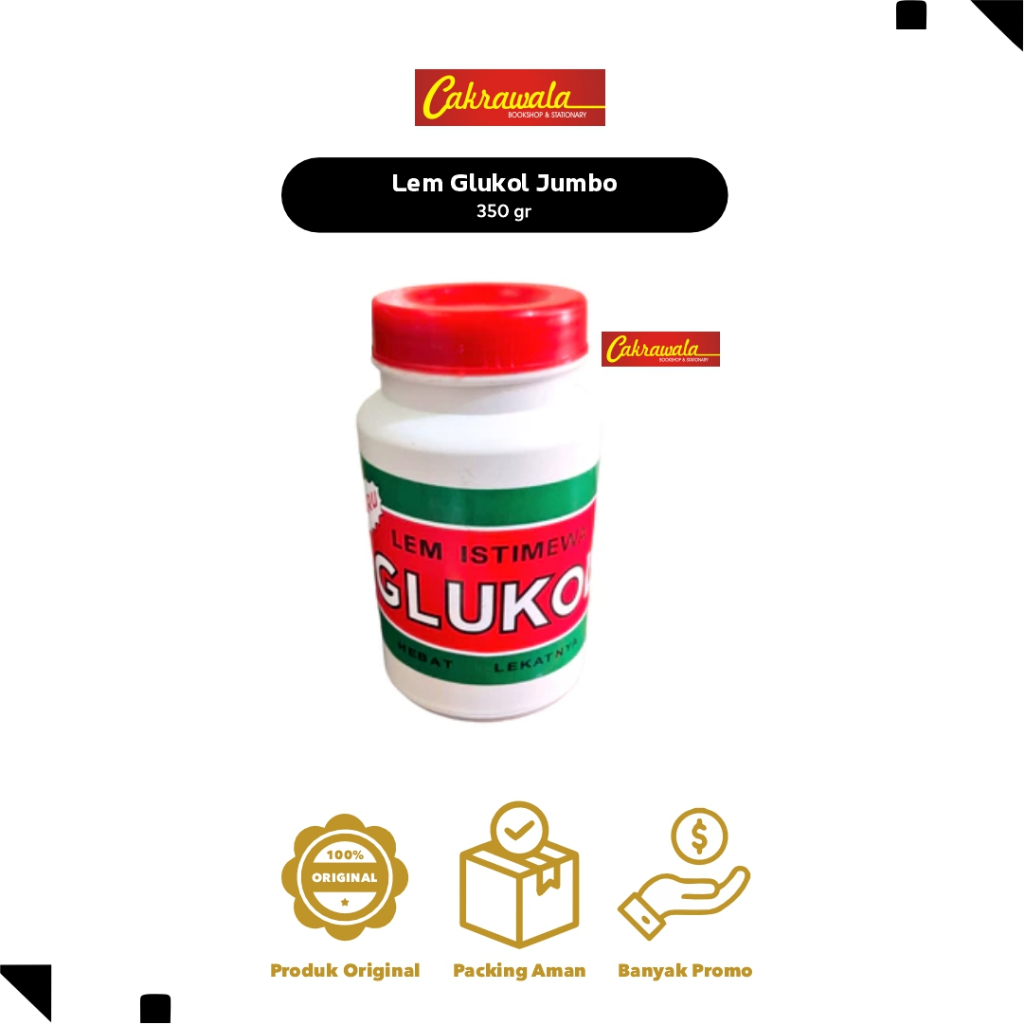 

Lem Glukol Jumbo 350gr | Lem Kertas Colek Besar | Perekat Serbaguna Ekonomis
