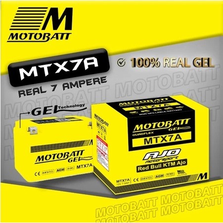 (Asli 100% MOTOBATT GARANSI RESMI) SNI AKI MOTOBATT MTX7A, ninja karbu, Dragstar 400, XJR 400, Brugm