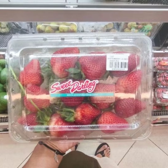 

Buah strawberry import sweet darling USA jumbo pack 454 gram