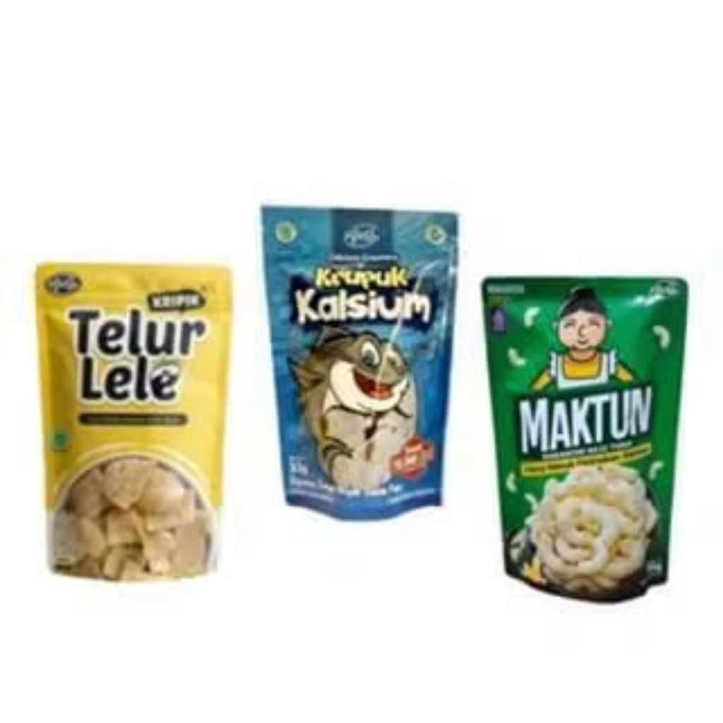 

Abiqu Krupuk Kalsium / Keripik Telur Lele / Cemilan Sehat MPASI Tulang Ikan Lele 33gr 1thn+