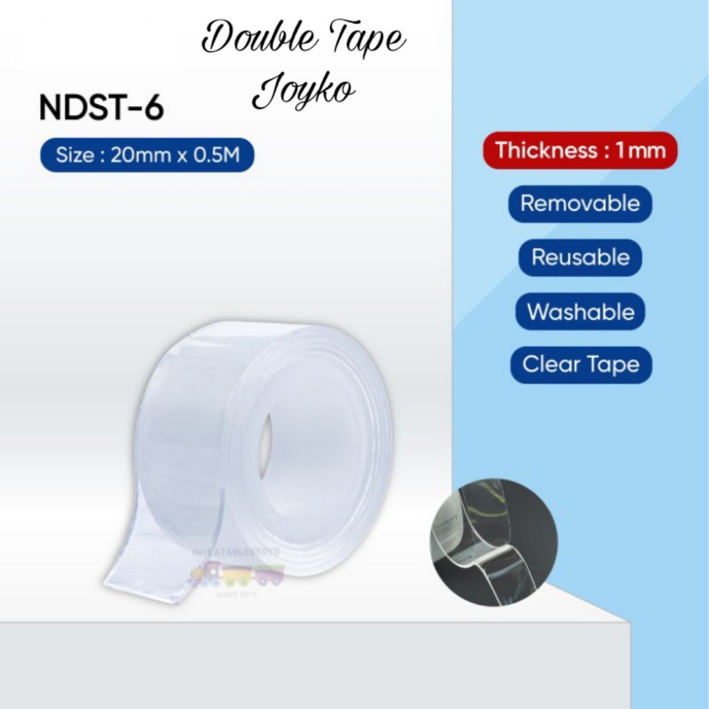 

Double Sided Tape Pita Perekat Dua Sisi Joyko NDST-6