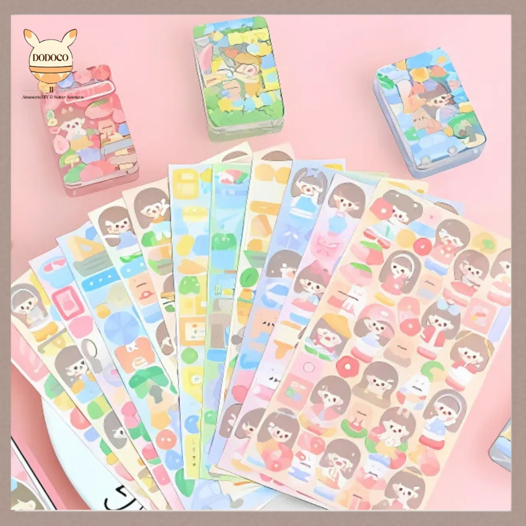 

Stiker Dekor Glitter Pack DIY Jurnal Edisi Dodogirl Guka Mass Mechandisers 1 Box Isi 12 Lembar TLD94