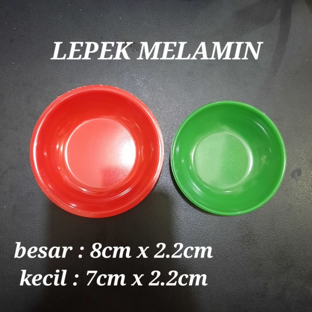 Lepek Melamin Kecil Besar / Wadah saos kecil / Lepek saos kecil / Piring saus