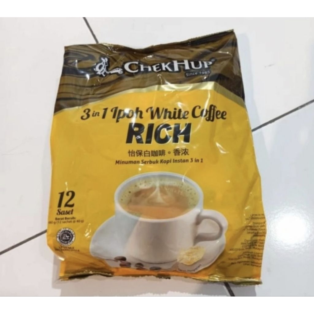 

CHEK HUP 3in1 Ipoh White Coffee Rich [40 g x 12 Sachet]