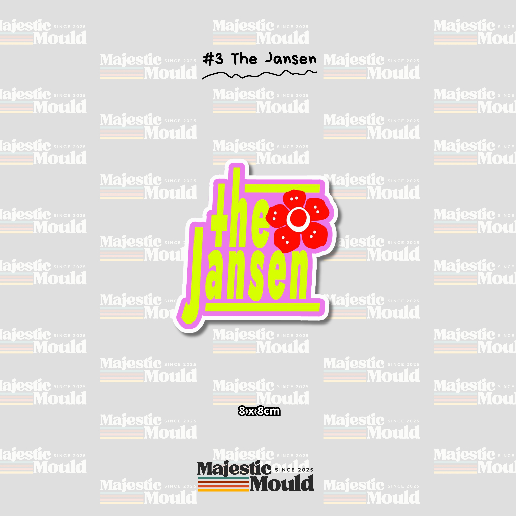 

#3The Jansen– Stiker Band Vinyl Glossy | Tahan Air & Luntur (Laptop/Helm/Tumbler/dan media lainnya)