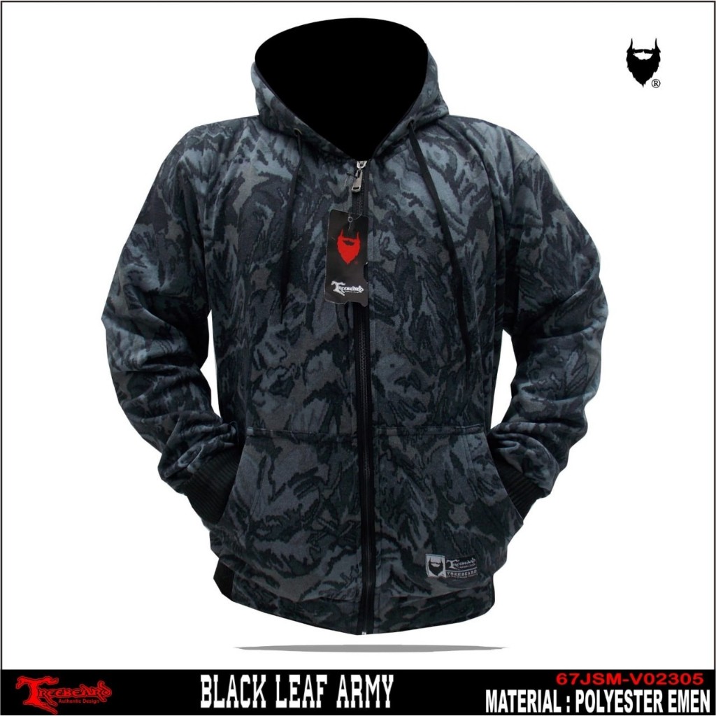 Jaket Hoodie Sweater Motif Treebeard