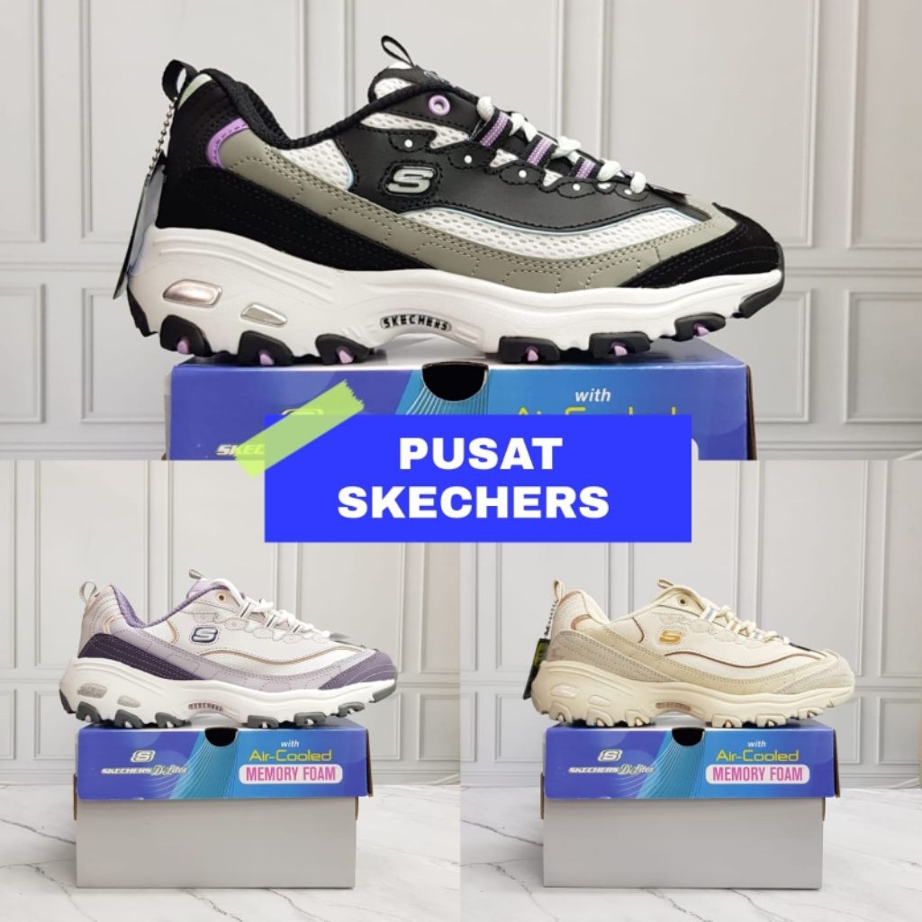 SEPATU WANITA SKECHERS D'LITES / SKECHERS DLITES / SKECHERS D'LITES 1.0 / SEPATU WANITA