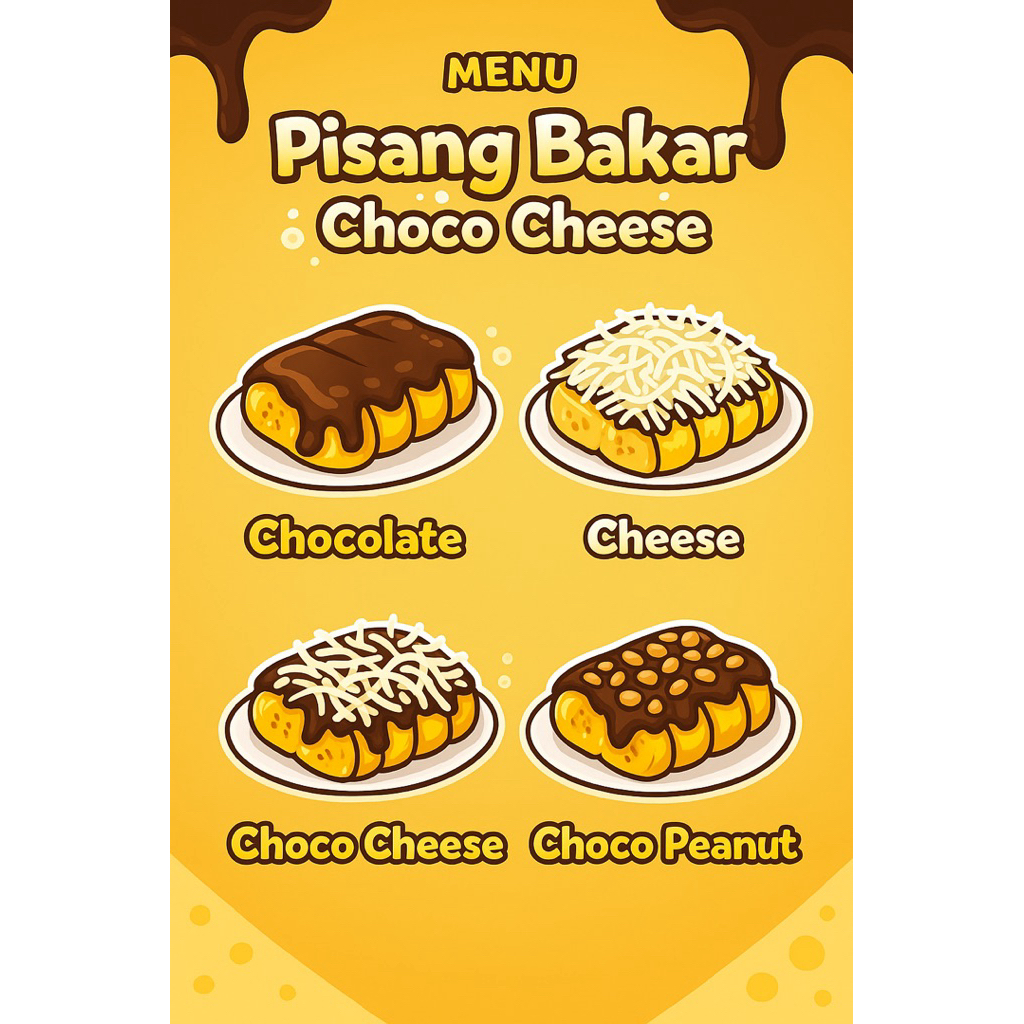

pisang bakar choco and chesee