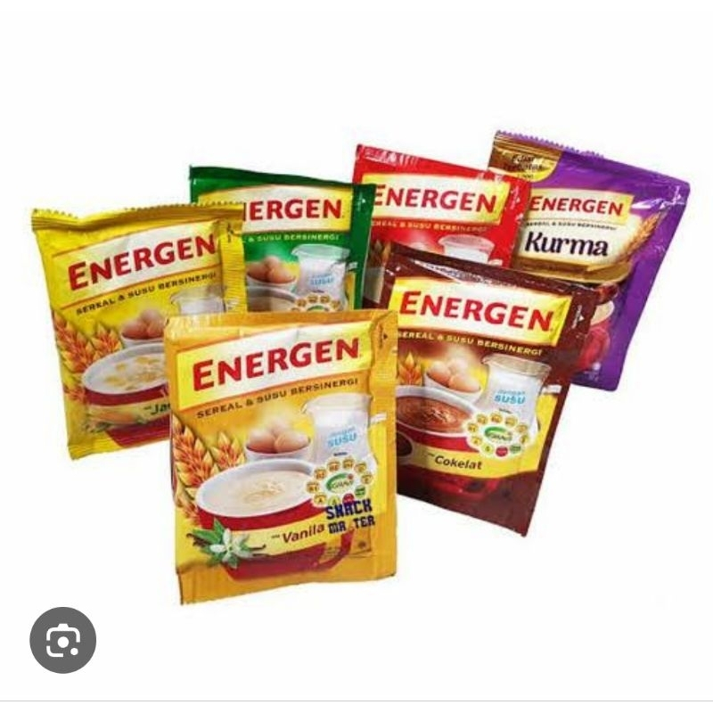 

Cahayadstore (1 Renceng Isi 10 Pcs) Energen Sereal Susu Dan Jahe 30 Gram Minuman Sereal Energen