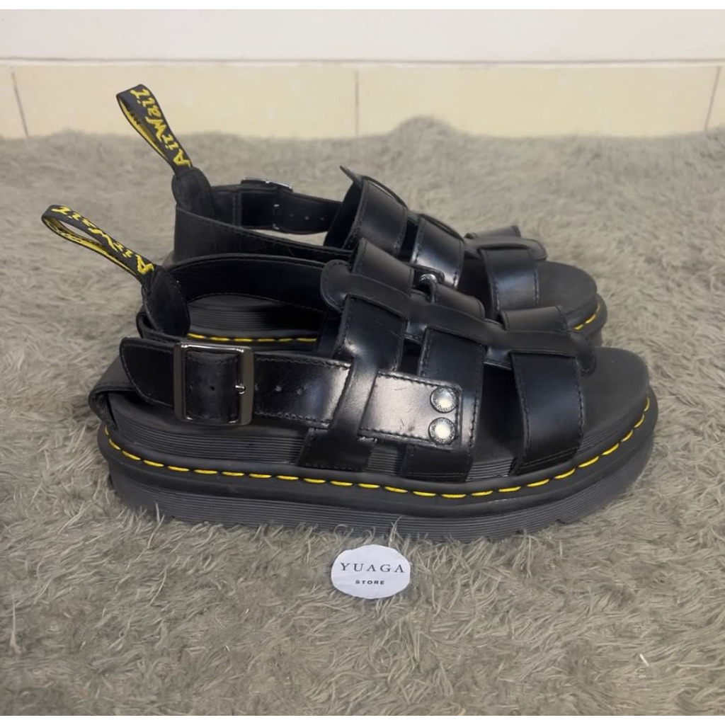 (Size 41) Dr Martens Terry Sandals Blacksmooth Original