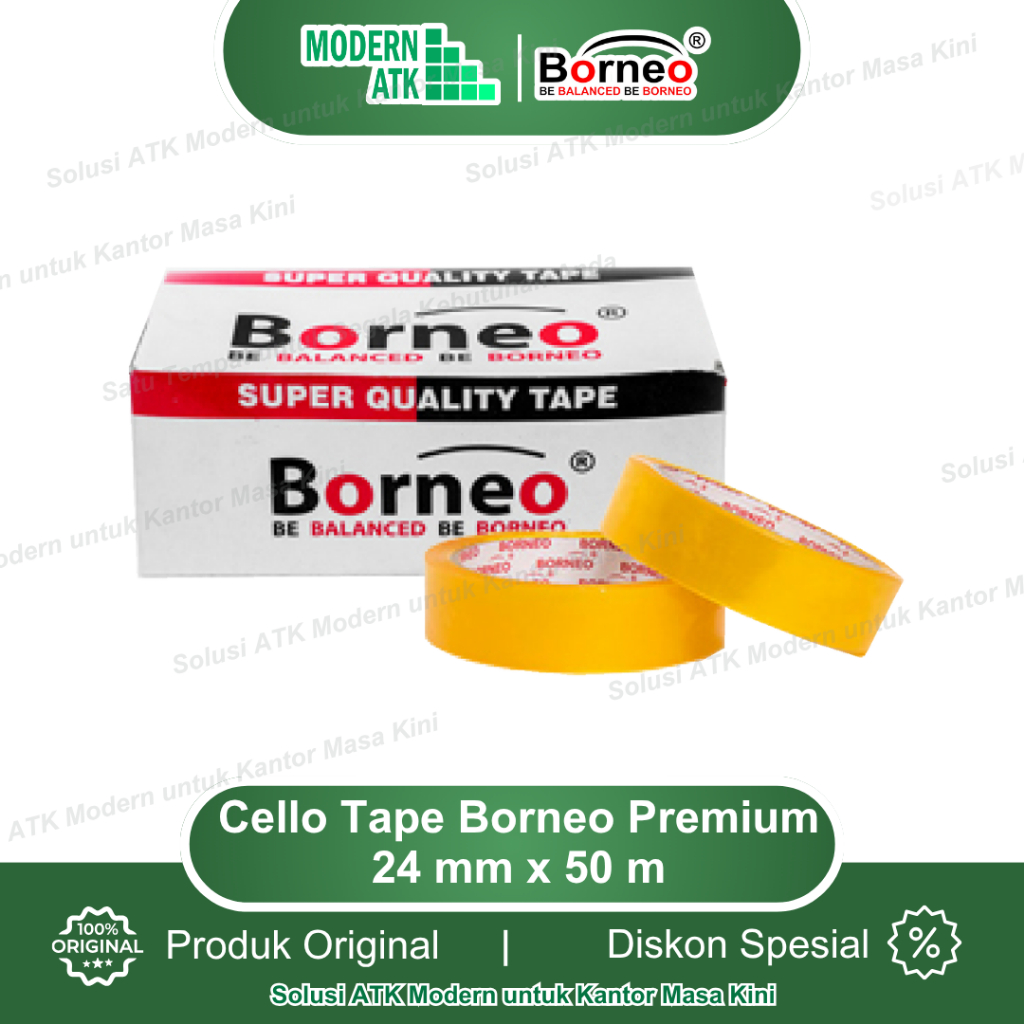 

Borneo Cello Tape / Selotip Premium 24 mm x 50 m