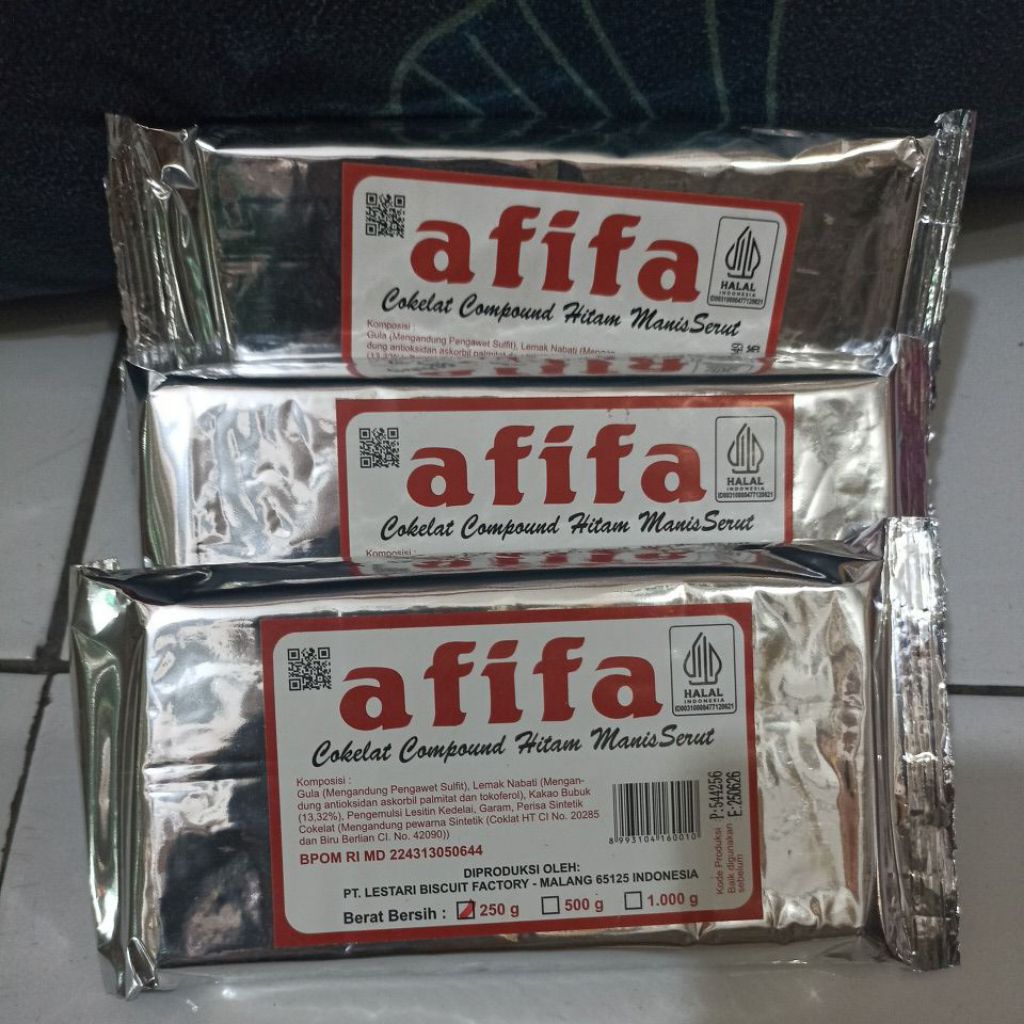 

Coklat Afifa coklat compound 250gr