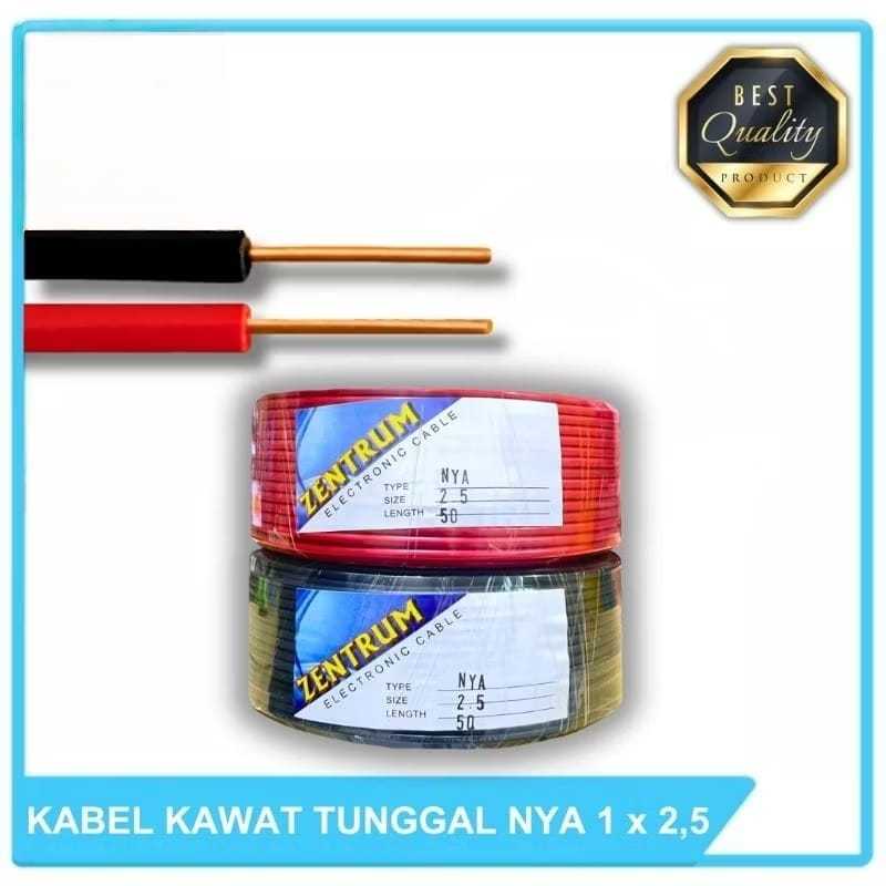 Kabel Listrik Kawat NYA 1 x 2.5 1x2.5 Kabel Tunggal 1 ROLL