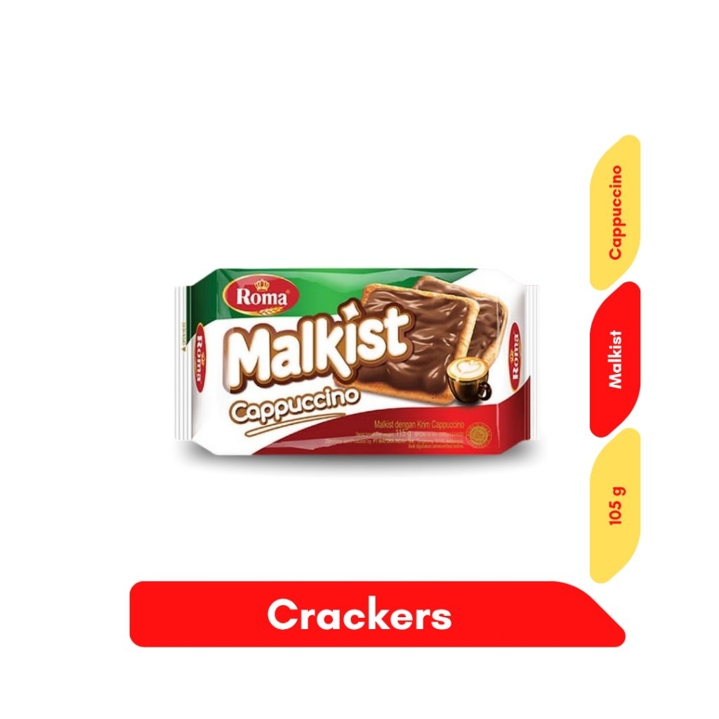 

Roma Malkist Cappuccino 105g – Crackers Renyah dengan Krim Kopi Lezat