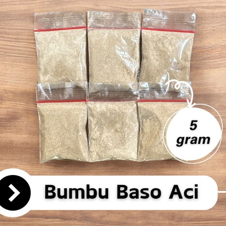 

Bumbu Boso Aci 5 gram bumbu penyedap rasa khas baso aci bumbu tambahan baso aci