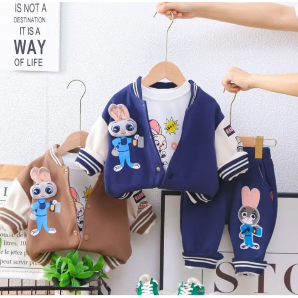 Set 3in1 Anak Laki-laki Import Premium Boneka Timbul