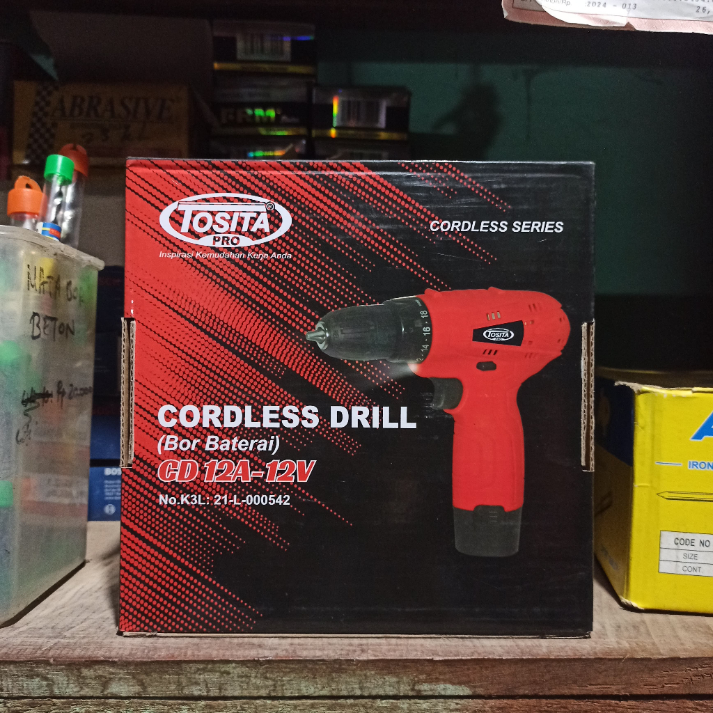 Bor Baterai TOSITA / Cordless Drill / Bor Tanpa Listrik