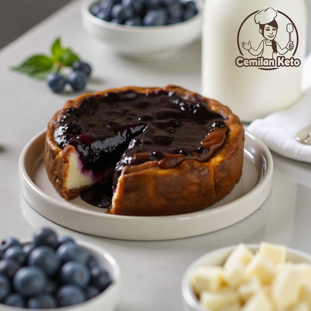 

Basque Burnt Cheesecake keto bebas Gula / bebas Gluten / Low Carb