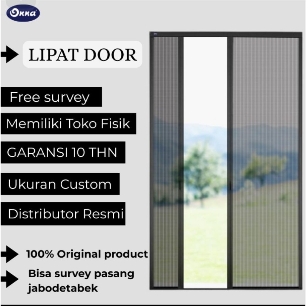 ONNA/PINTU LIPAT/KAWAT NYAMUK/LIPAT DOOR/INSECT SCREEN/BLINDS
