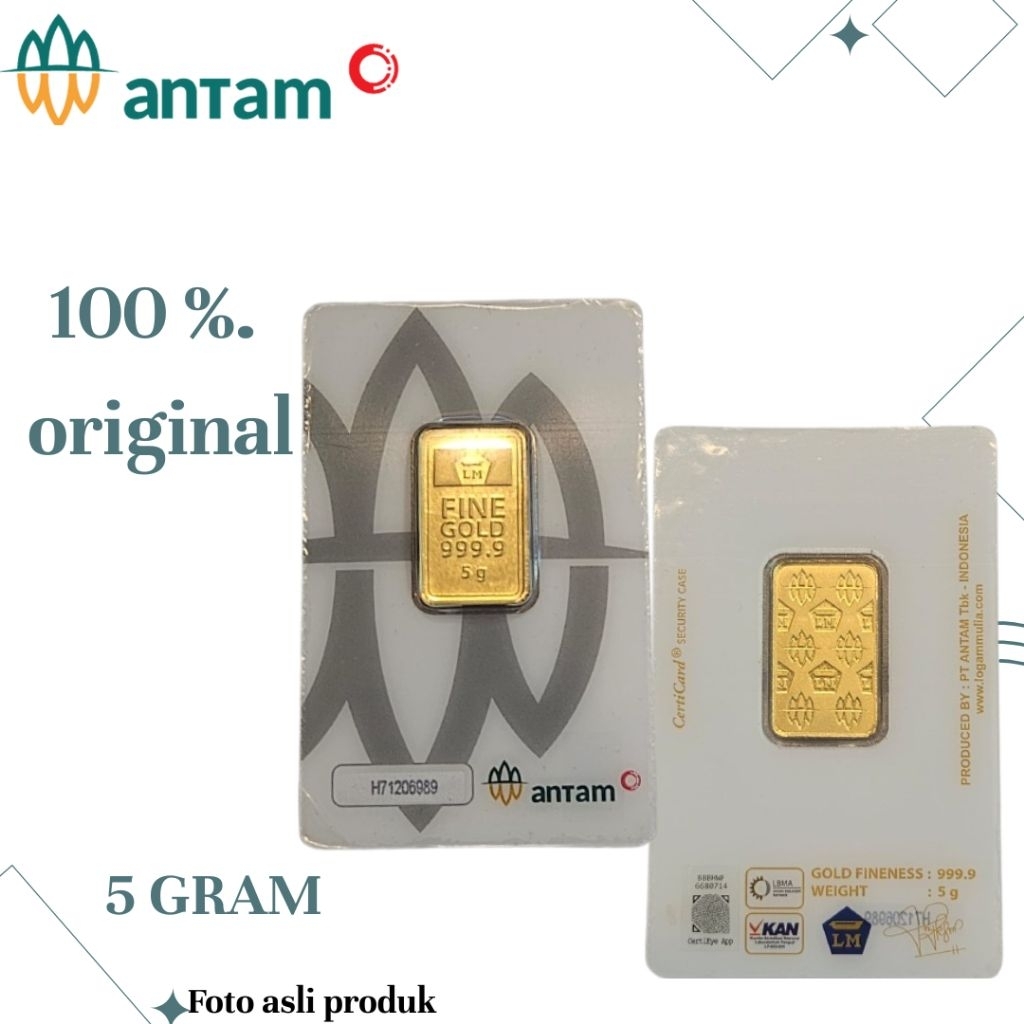 emas logam mulia 5 gram