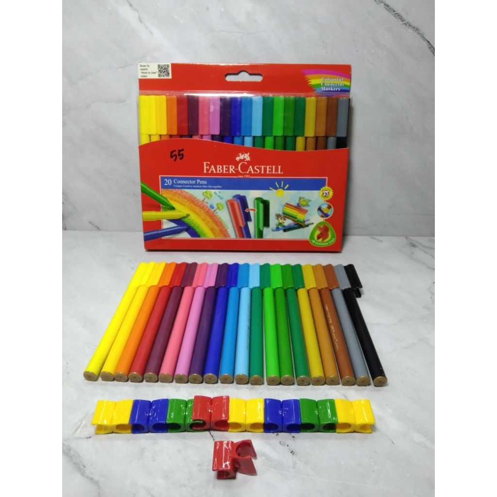 

CONNECTOR PEN FABER-CASTELL ISI 20 WARNA / BALL POINT ISI 20 WARNA / SPIDOL WARNA - FABER CASTELL