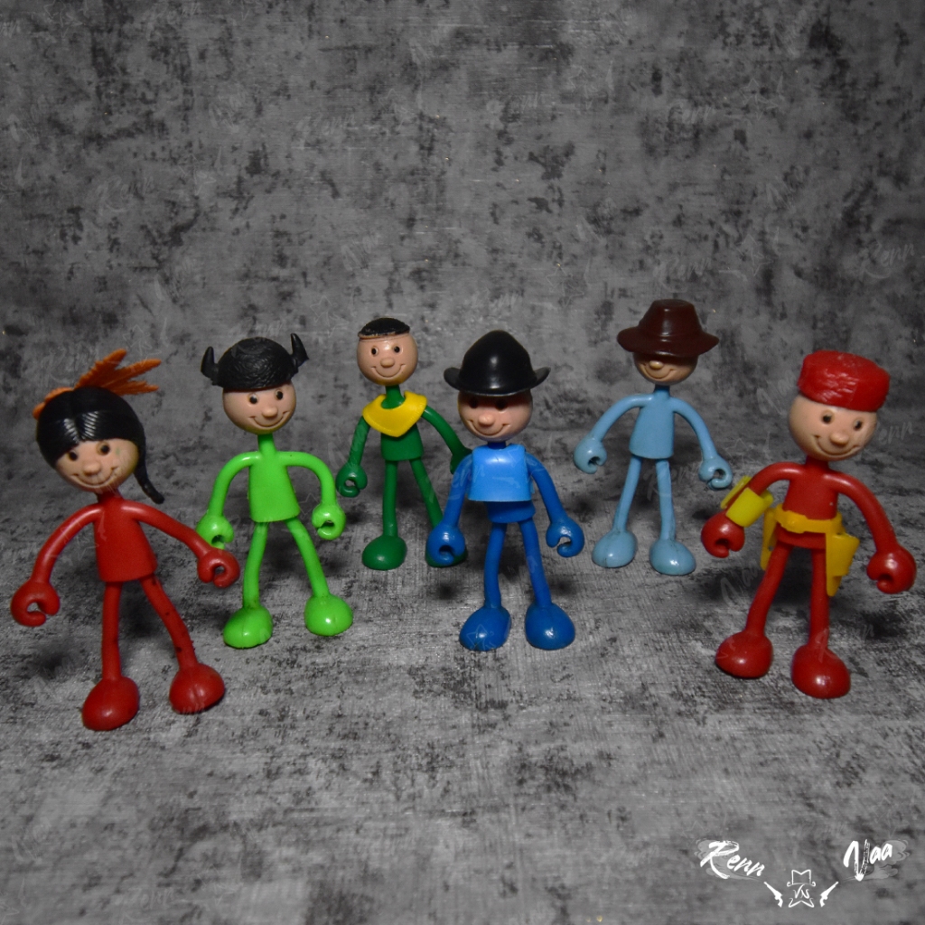 Brabo Bendies Bendable Cowboy & Indians 1977 Vintage Toys