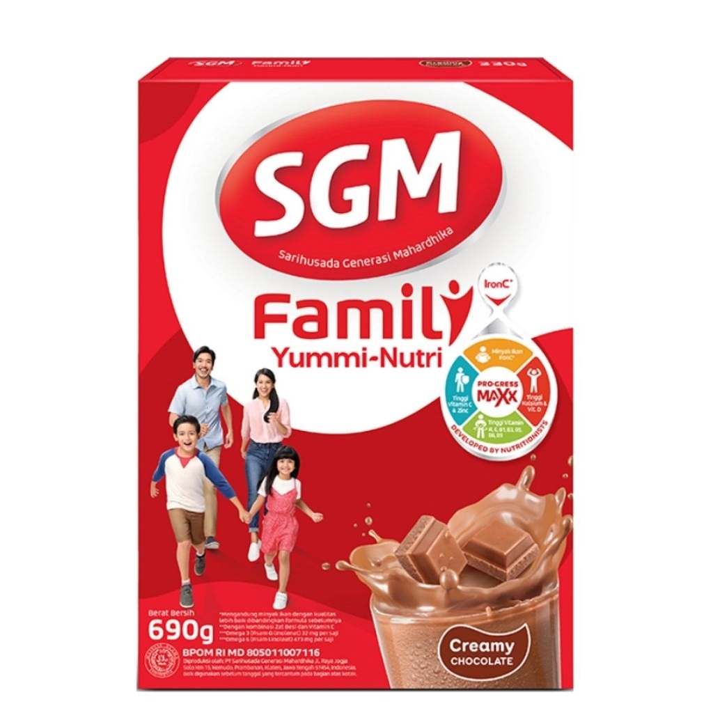SGM family creamy coklat 690 gr