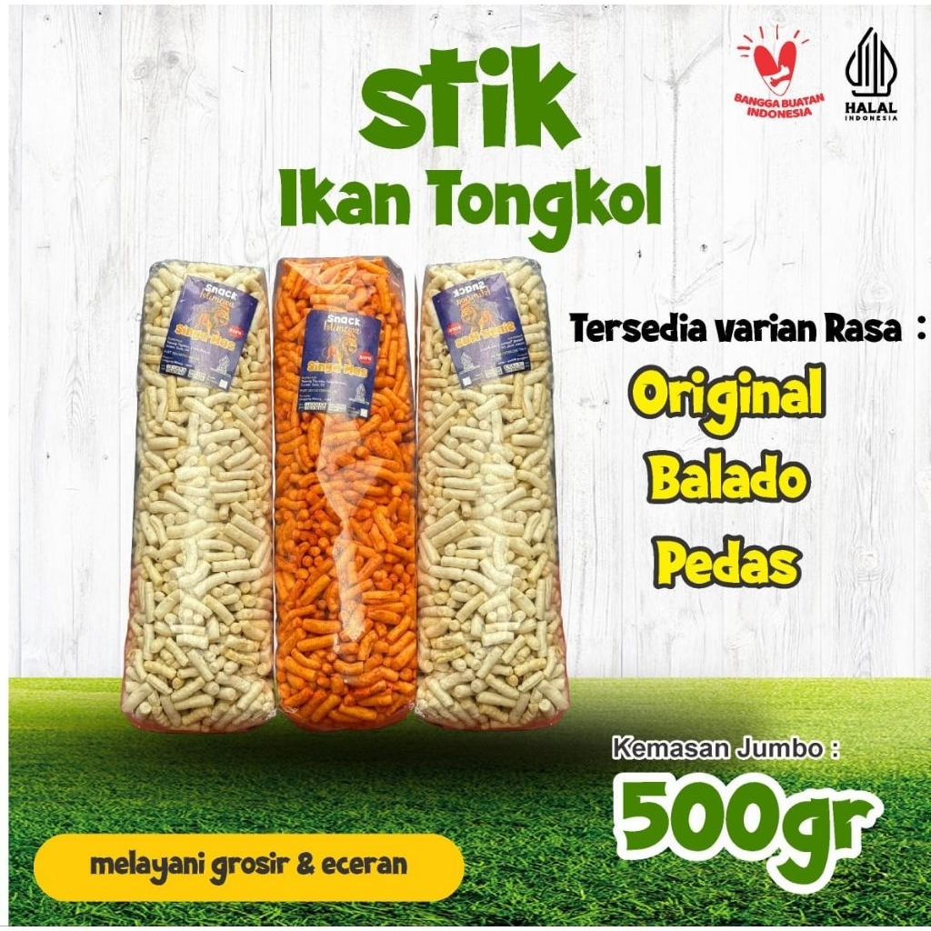 

STIK TONGKOL KOMBO 3 pcs kemasan 500 gram
