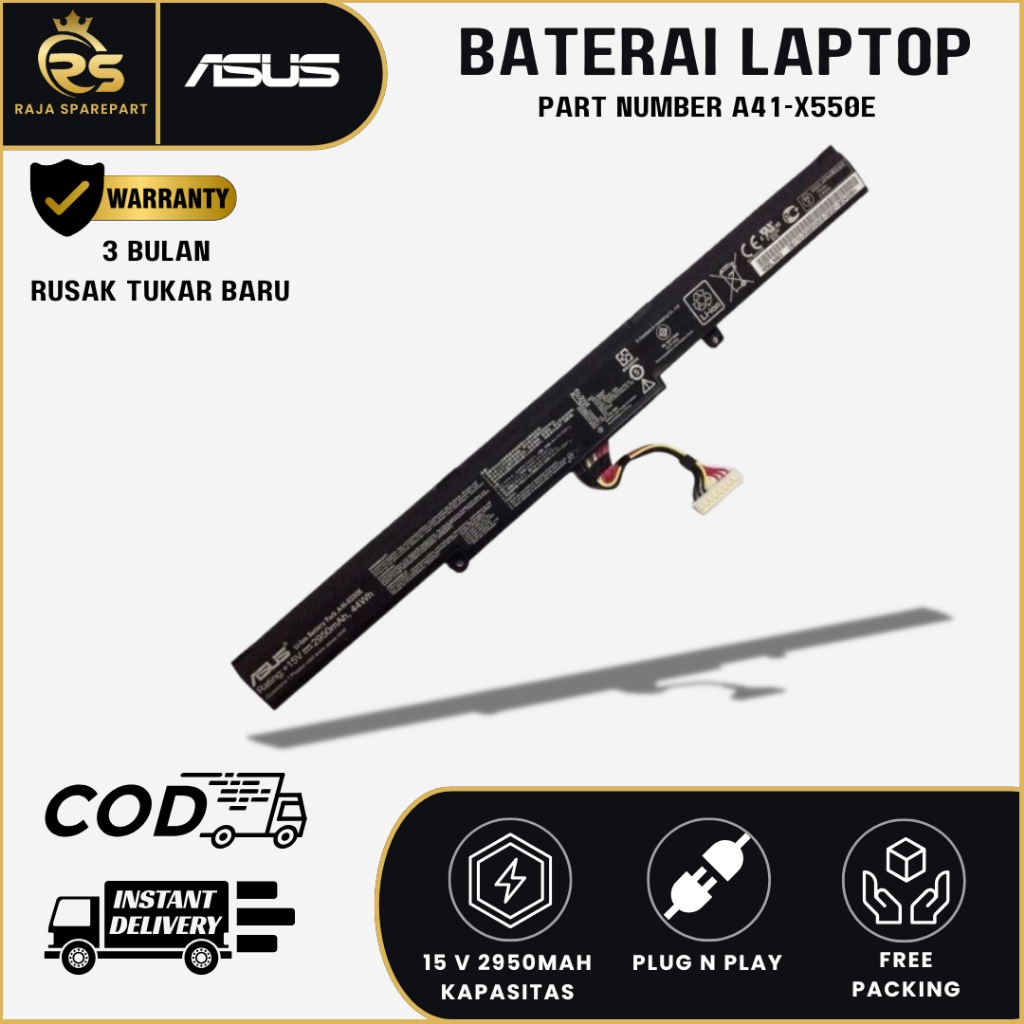 Baterai Battery Laptop Asus X450 X450J X550ZE A450J