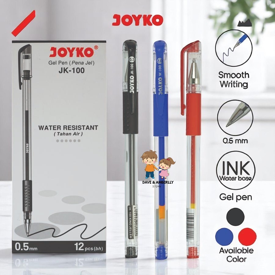 

[ 1 LUSIN ] JOYKO Pulpen Gel / Pena Gel / Ballpoint Gel / Pulpen Gel JK-100