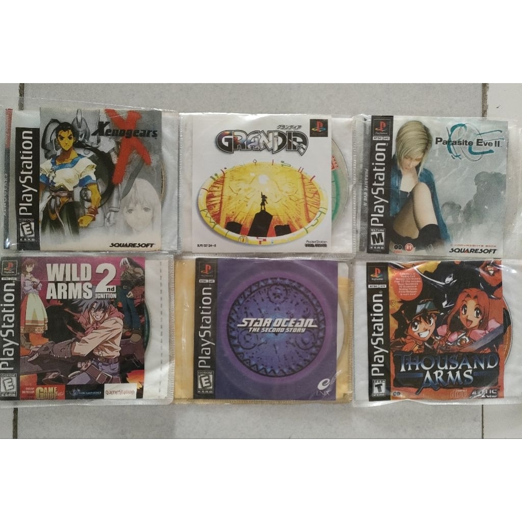 Kaset PS 1 (Playstation 1) Copy Pabrik Kondisi Baru Stock Lama ( New Old Stock ) Game Edisi 2 Kaset,