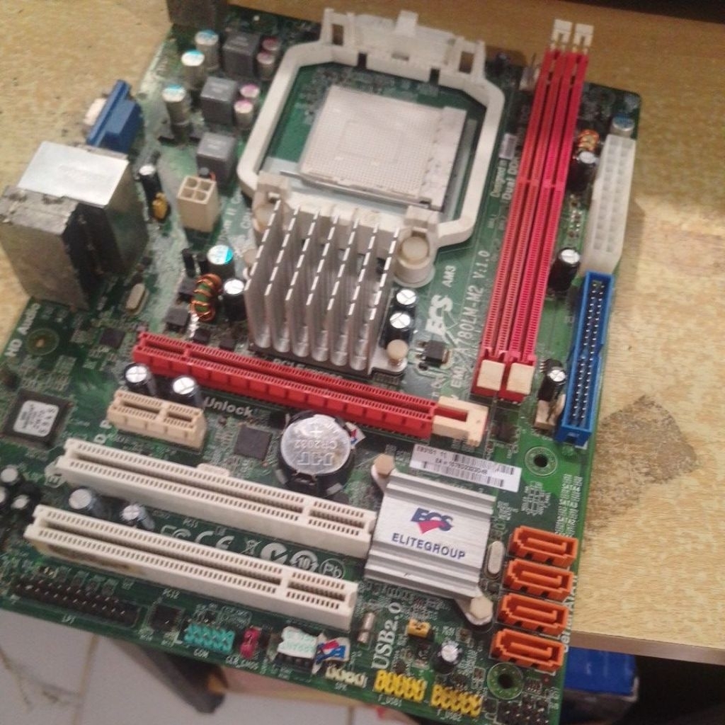 motherboard amd AM30 ECS0A780LM M2 rusak