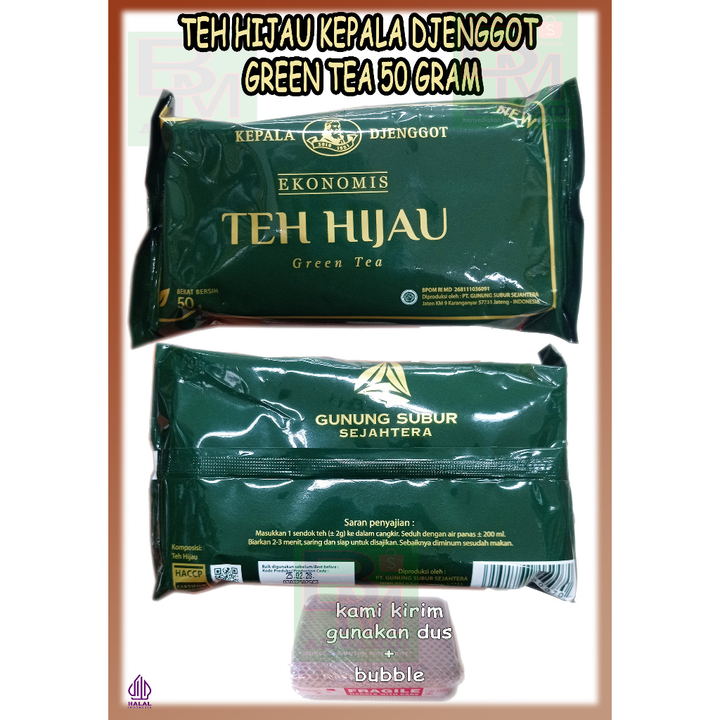 

Ekonomis Teh Hijau Green Tea 50 Gram