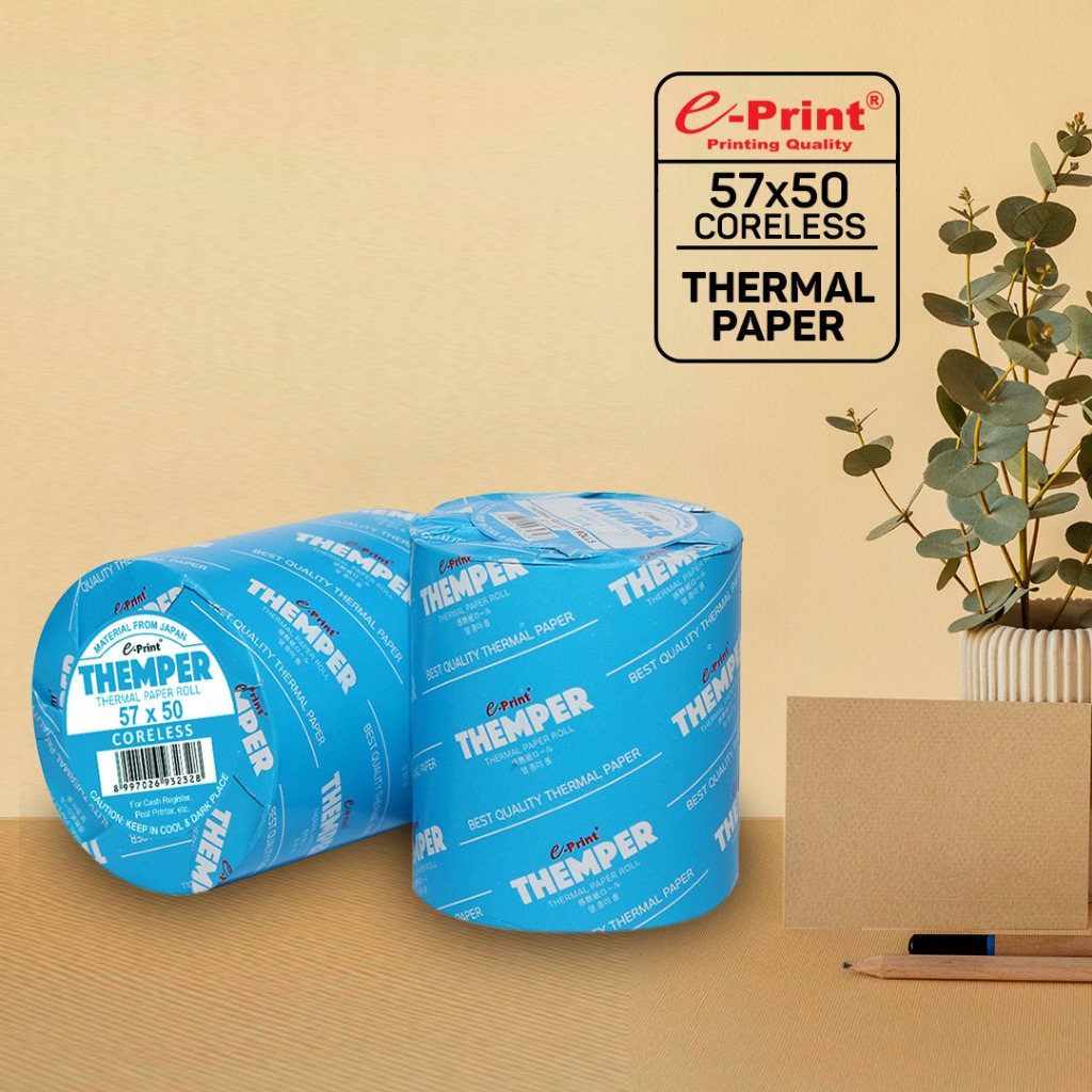 

e-Print Kertas Thermal Struk Kasir Ukuran 57x50 CORELESS THEMPER