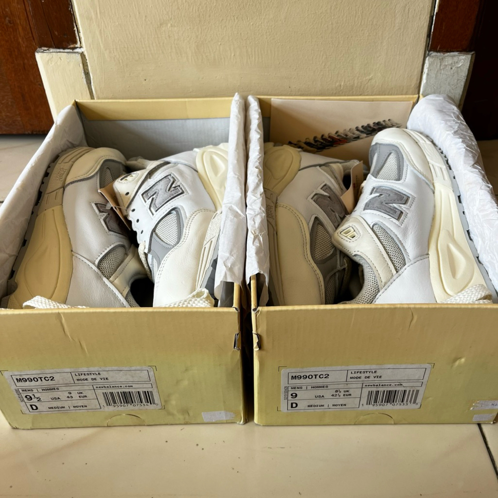 New Balance 990v2 Sea Salt Teddy Santis
